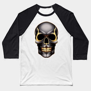 Gothic Grins Gold Baseball T-Shirt